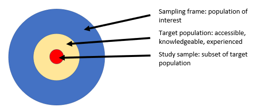 Figure 3: Choosing a qualitative sample